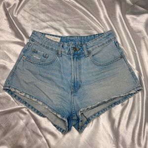Zara Light Wash Denim Shorts